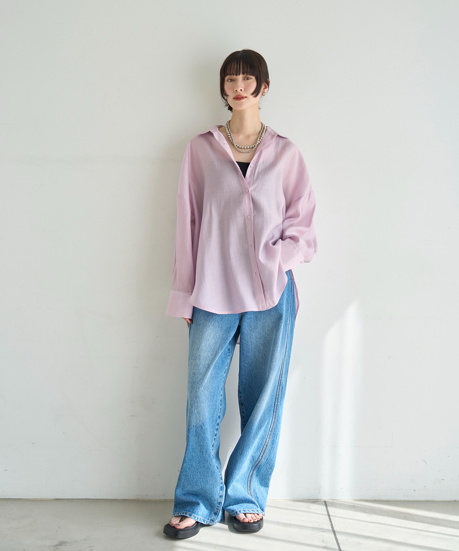 model：H166　着用サイズ：M