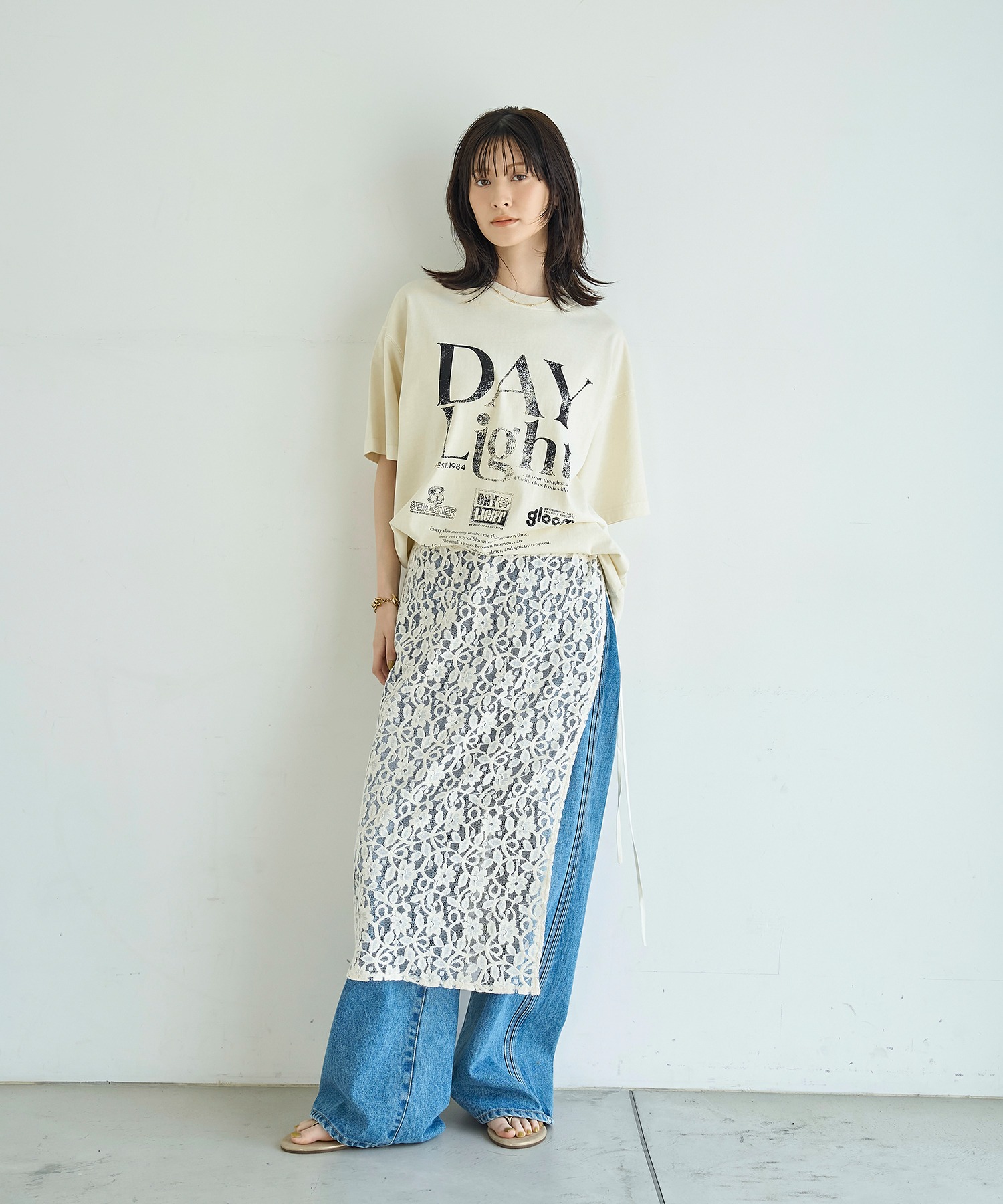 model：H166　着用サイズ：M