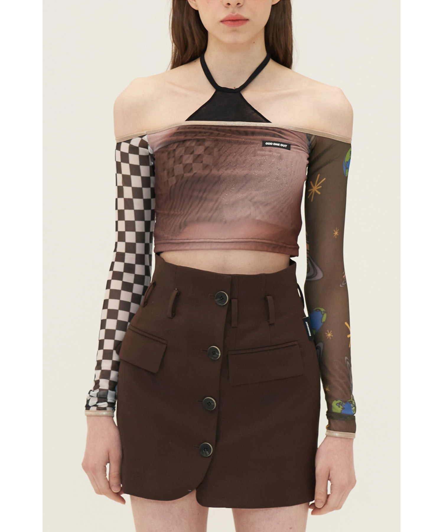 SCULPTOR Off-Shoulder Tee オフショルダー長袖Tシャツ Love Off-Shoulder Tee Apple Green – Sculptor