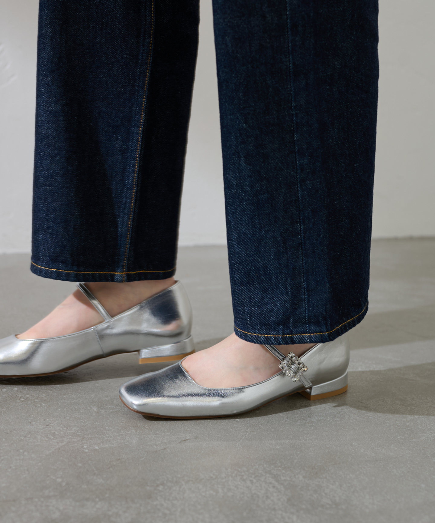 スクエアビジューベルトメリージェーン