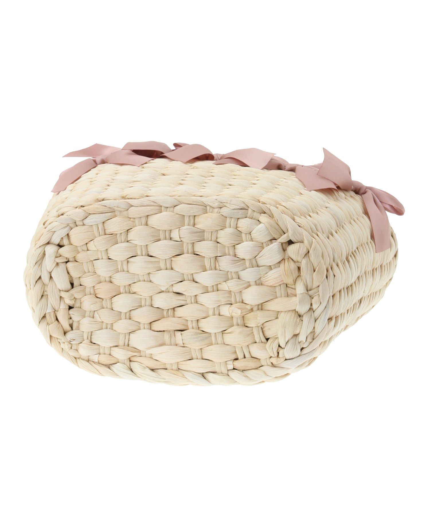 パールハンドルメイズリボンカゴバッグ 割引