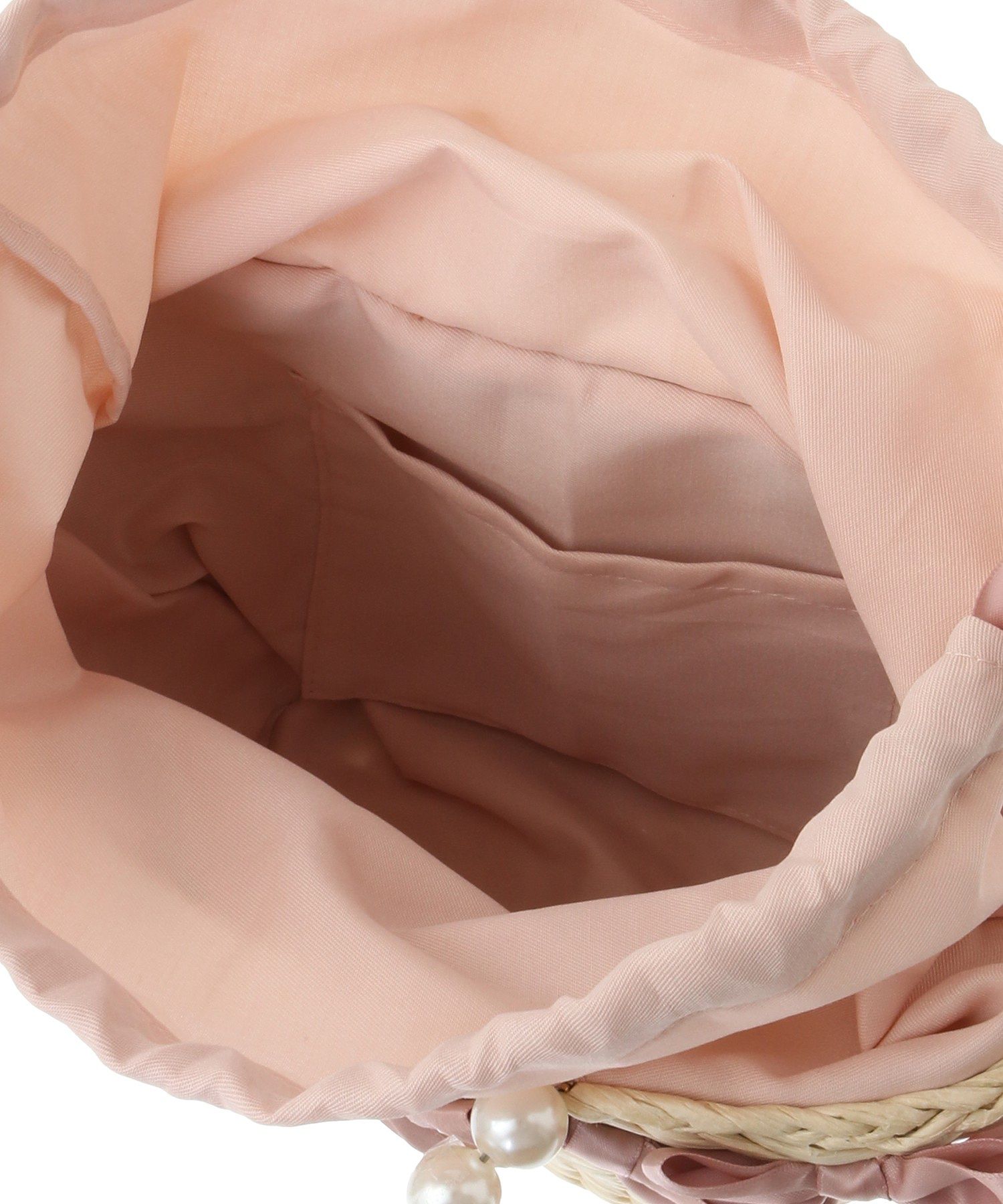 パールハンドルメイズリボンカゴバッグ 安い