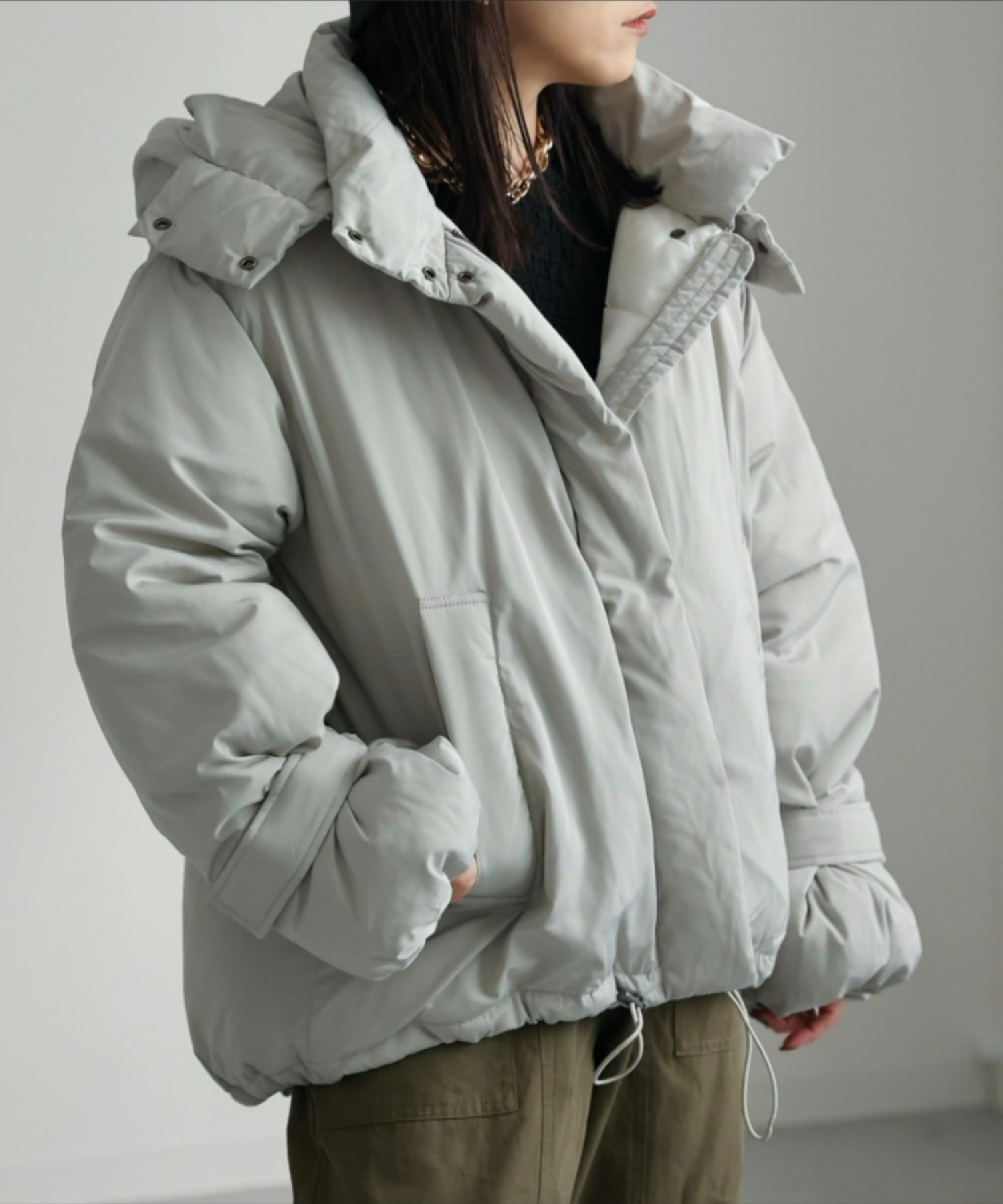 model：156cm 着用サイズ:FREE