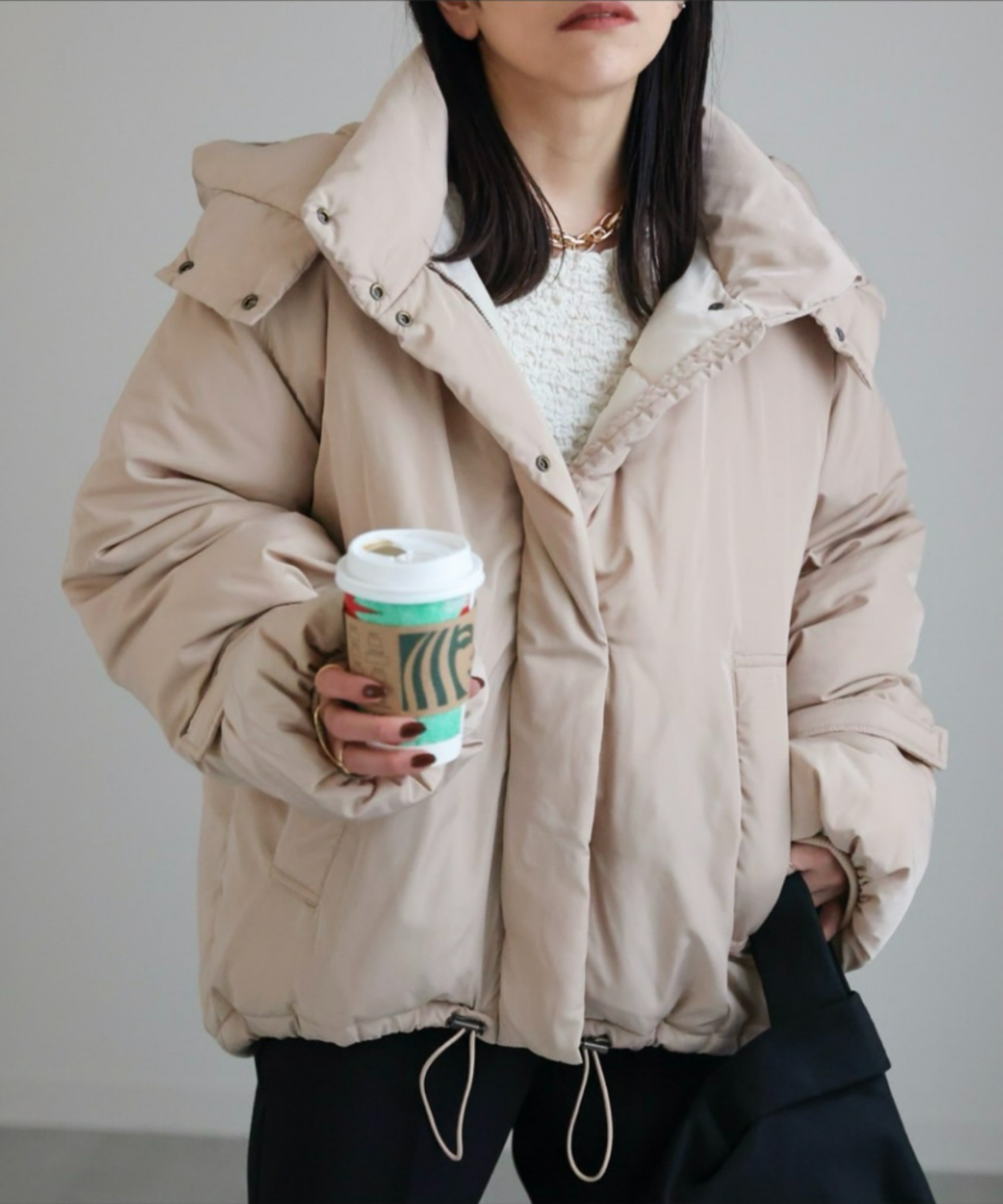 model：156cm 着用サイズ:FREE