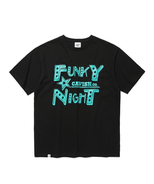 [CAVISH] AUTHENTIC SS JERSEY ★大人気★ A'GEM/9 × .kom『CAVISH/カビシ』FUNKY NIGHT SS ティーシャツ