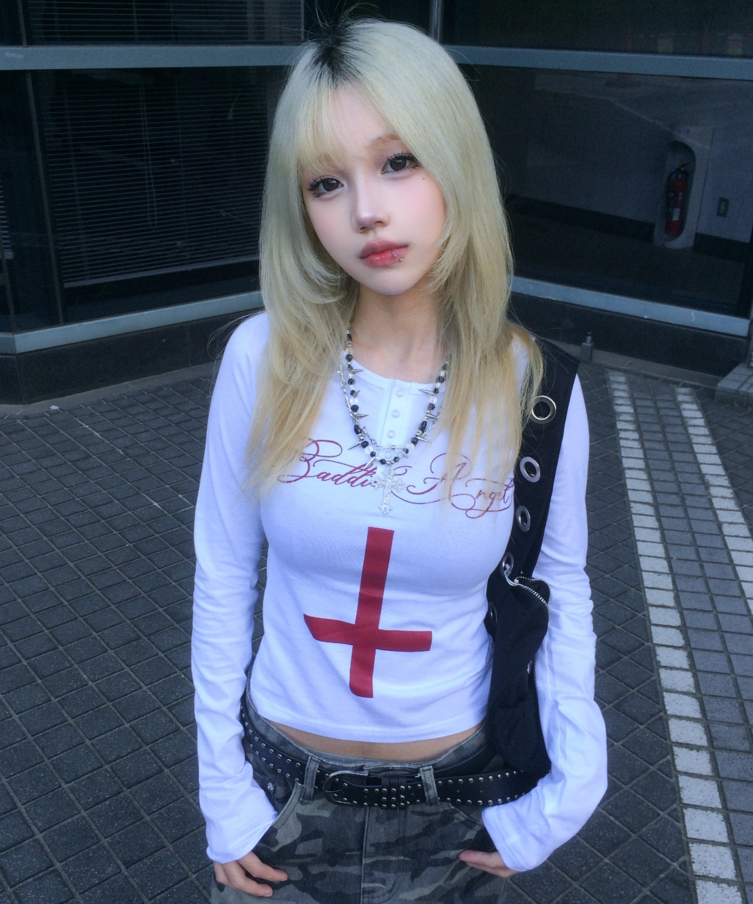 A'GEM/9 × .kom 『NIIER NOR/ニアノア』 CROSS HENLEY L/S TEE/クロス