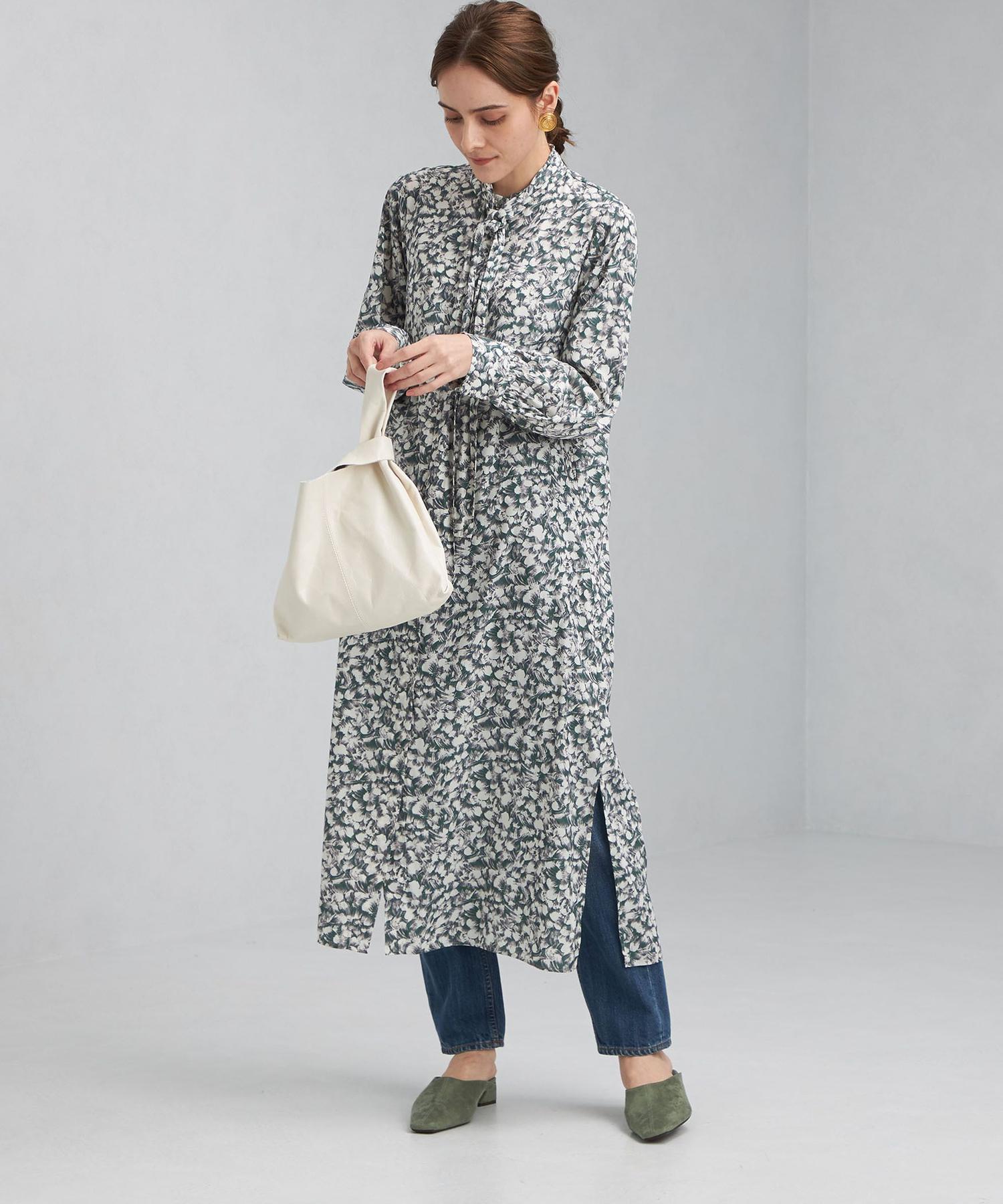 限定価格セール セフィン ボウタイワンピース 長袖 ロング フレア 6 緑 エメラルドグリーン 当店人気 送料無料 Www Globaldentalcentre Org