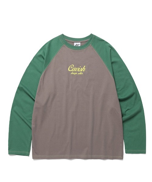 A'GEM/9 × .kom『CAVISH/カビシ』RAGLAN STAR LOGO LS TEE/ラグラン