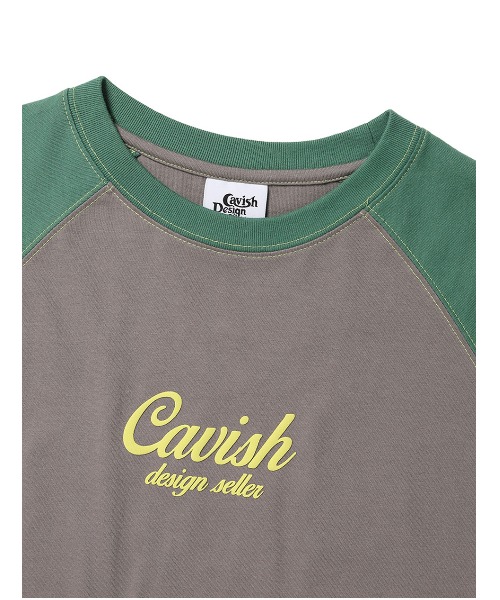 A'GEM/9 × .kom『CAVISH/カビシ』RAGLAN STAR LOGO LS TEE/ラグラン