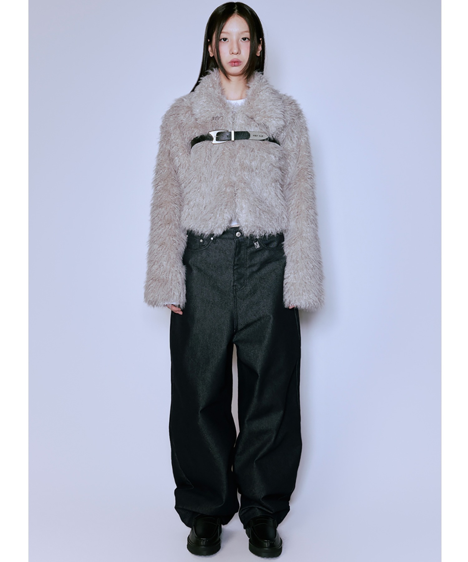 A'GEM/9 × .kom 『NIIER NOR/ニア ノア』 BELTED FUR JACKET/ベルト