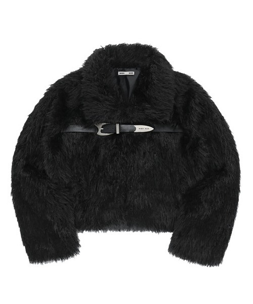 A'GEM/9 × .kom 『NIIER NOR/ニア ノア』 BELTED FUR JACKET/ベルト