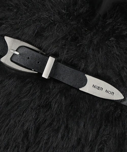 A'GEM/9 × .kom 『NIIER NOR/ニア ノア』 BELTED FUR JACKET/ベルト