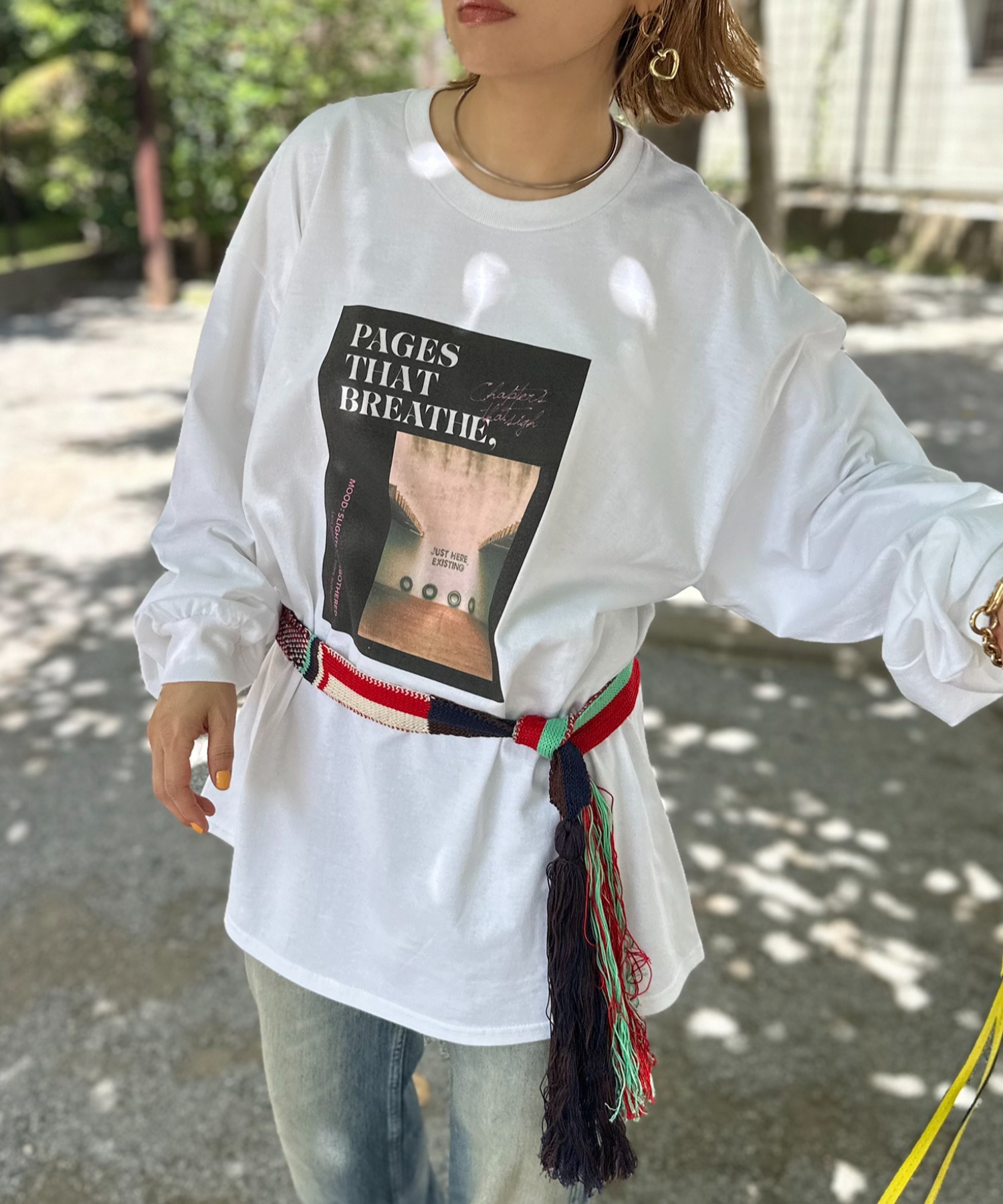 ホワイト系その他
model:154cm 着用サイズ:XL