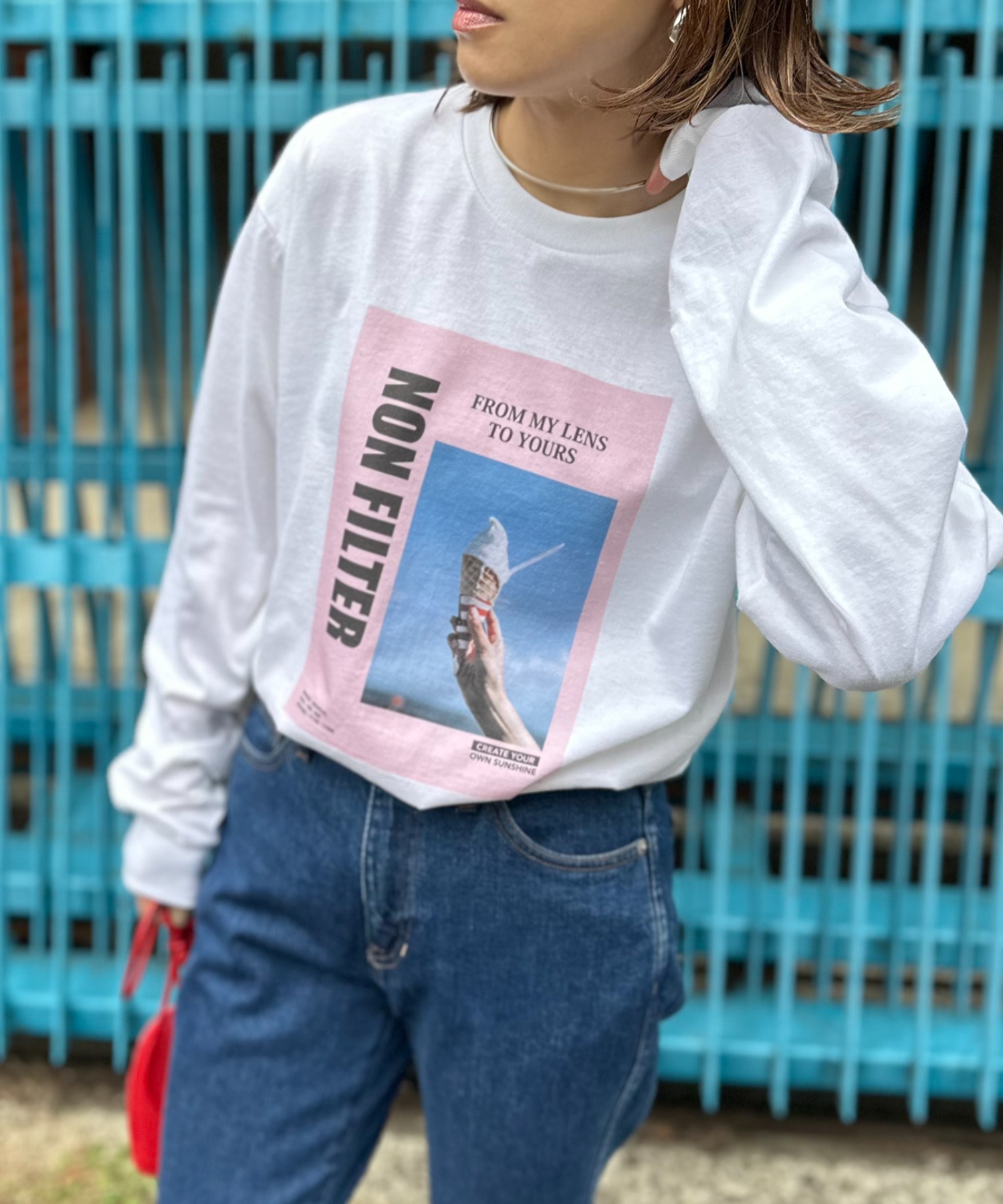 ホワイト
model:154cm 着用サイズ:M