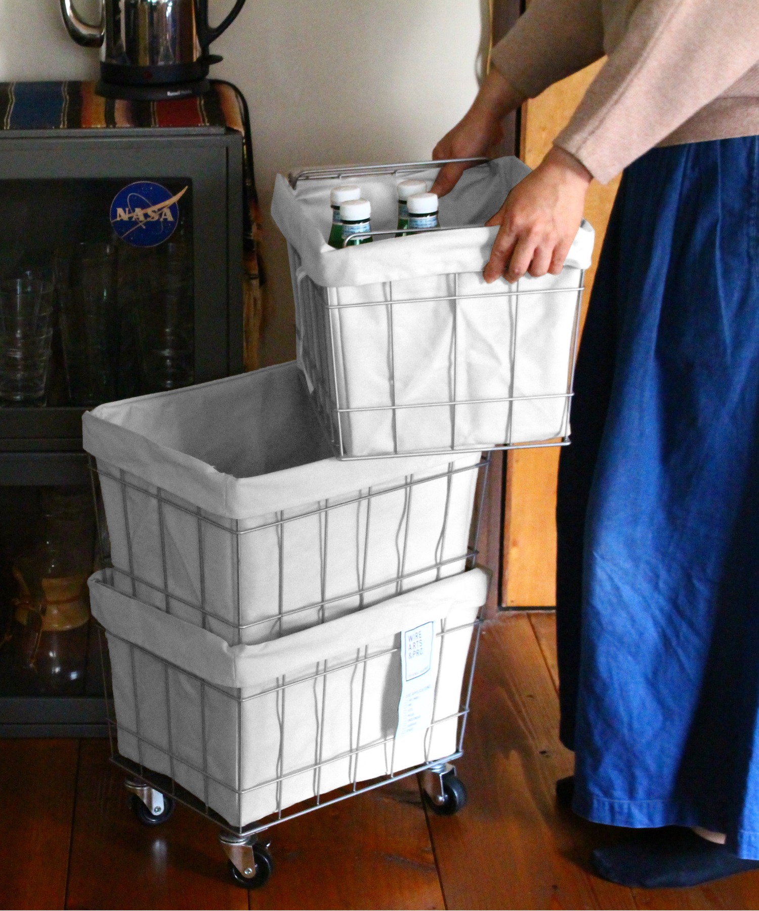 ブリッド スタッキングバスケット 3段 収納 / BRID STACKING BASKET