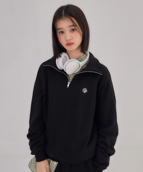 トレーナー スウェット A'GEM/9 × .kom 「muah muah/ムーアムーア」 LOGO POINT NAPPING ZIPUP MTM/ トレーナー スウェット A'GEM/9 × .kom「muah muah/ムーアムーア