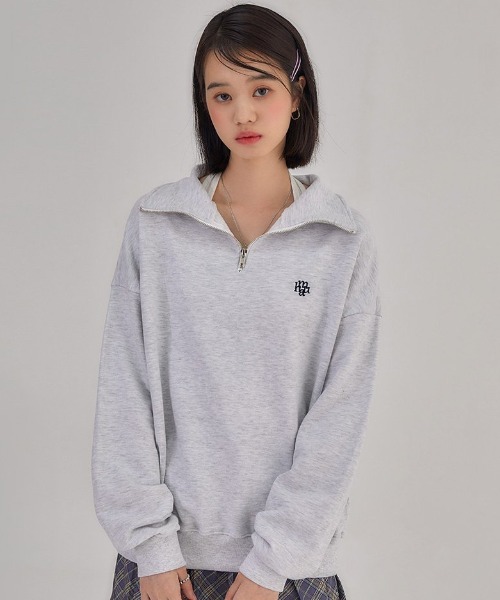 A'GEM/9 × .kom 『muah muah/ムーアムーア』 LOGO POINT NAPPING ZIPUP