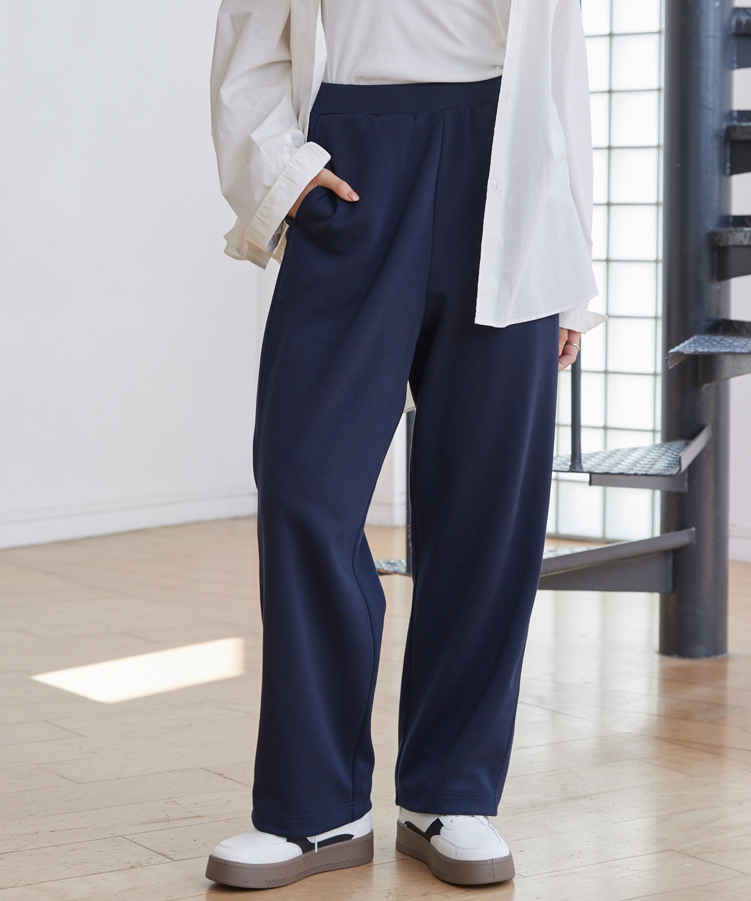 V12 Dリング サイドロゴストレッチダンボールニット スウェットリブパンツ M MEN】【ストレッチ】ダンボールニットパンツ