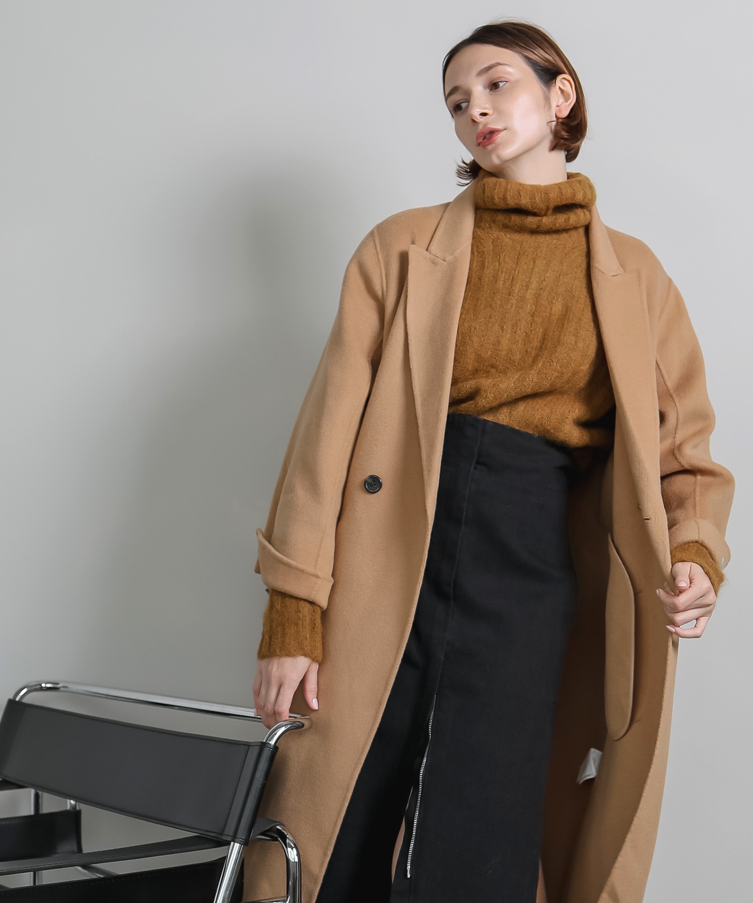 chuclla】wcuff wool chesterfield coat sb-2 cb-1 chw1335