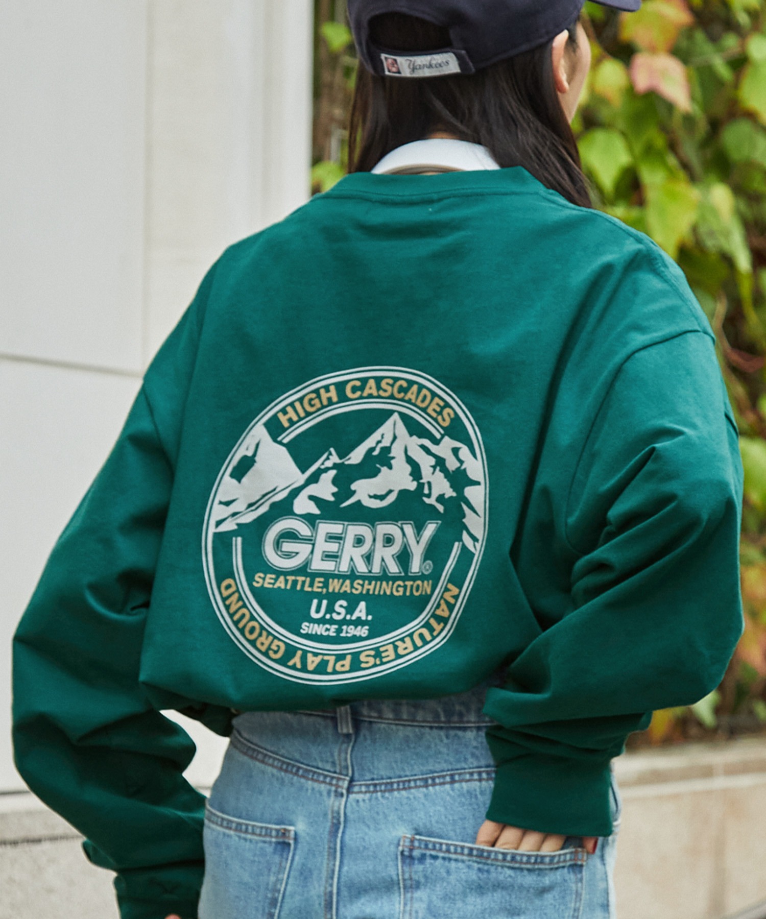 GERRY/ジェリー 別注 バックサークルロゴプリント ビッグシルエット