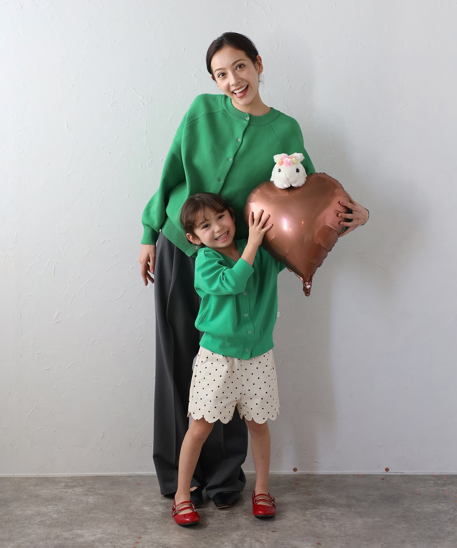 model：H106 着用サイズ：110 / model：H165 着用サイズ：FREE