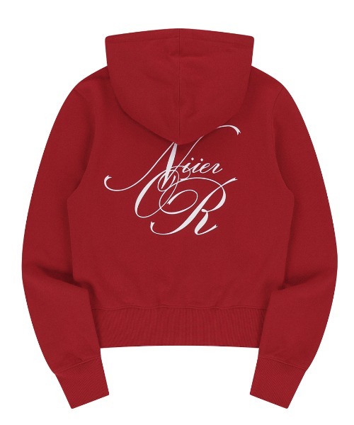 A'GEM/9 × .kom 『NIIER NOR/ニア ノア』 SHIRRING SLIM HOOD ZIP-UP