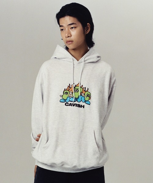 A'GEM/9 × .kom『CAVISH/カビシ』PUNCH BEANS HOODIE/パンチ