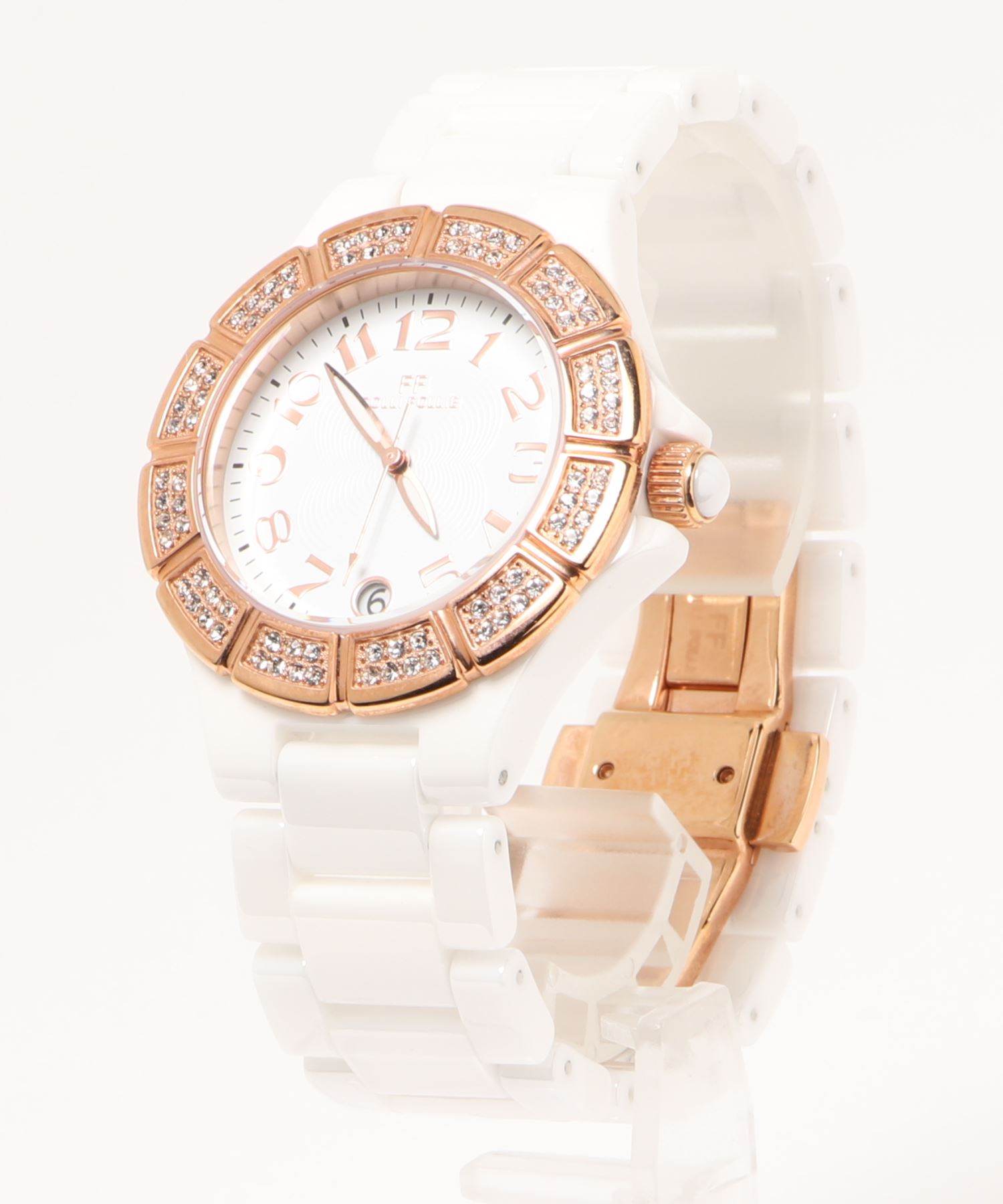フォリフォリ Folli Follie CLASSY CHIC セラミックラウンドウォッチ
