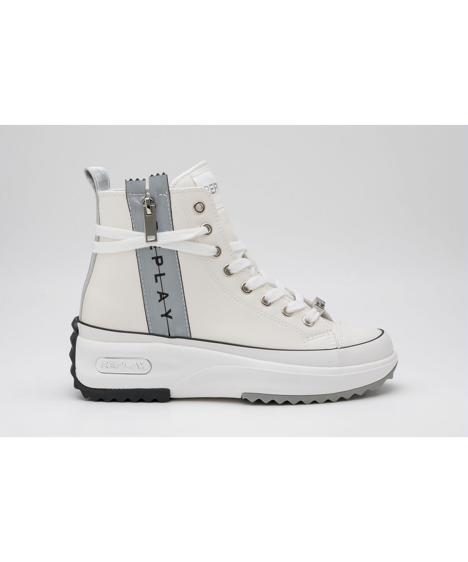 サイドファスナーハイカットスニーカー