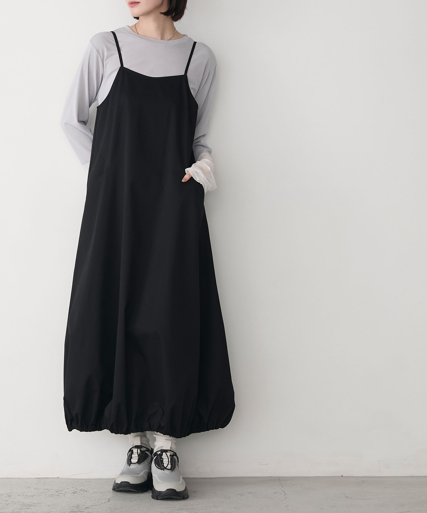 フォクシーバルーンワンピース FOXEY NEWYORK(フォクシー） Easy Breeze Aラインワンピース 44651