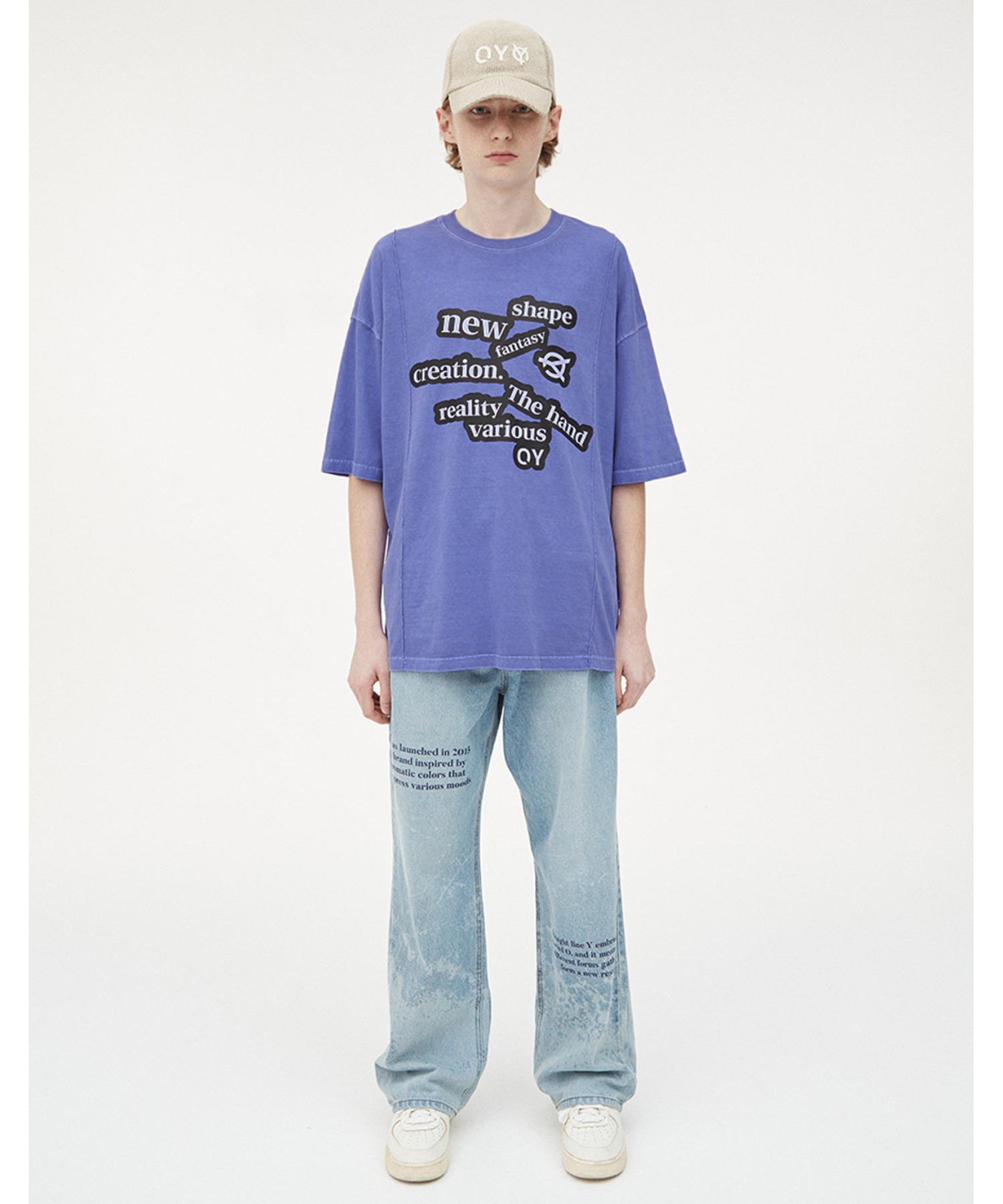 OY/オーワイ』PIGMENT PINTUCK LOGO T/ピグメント ピンタック