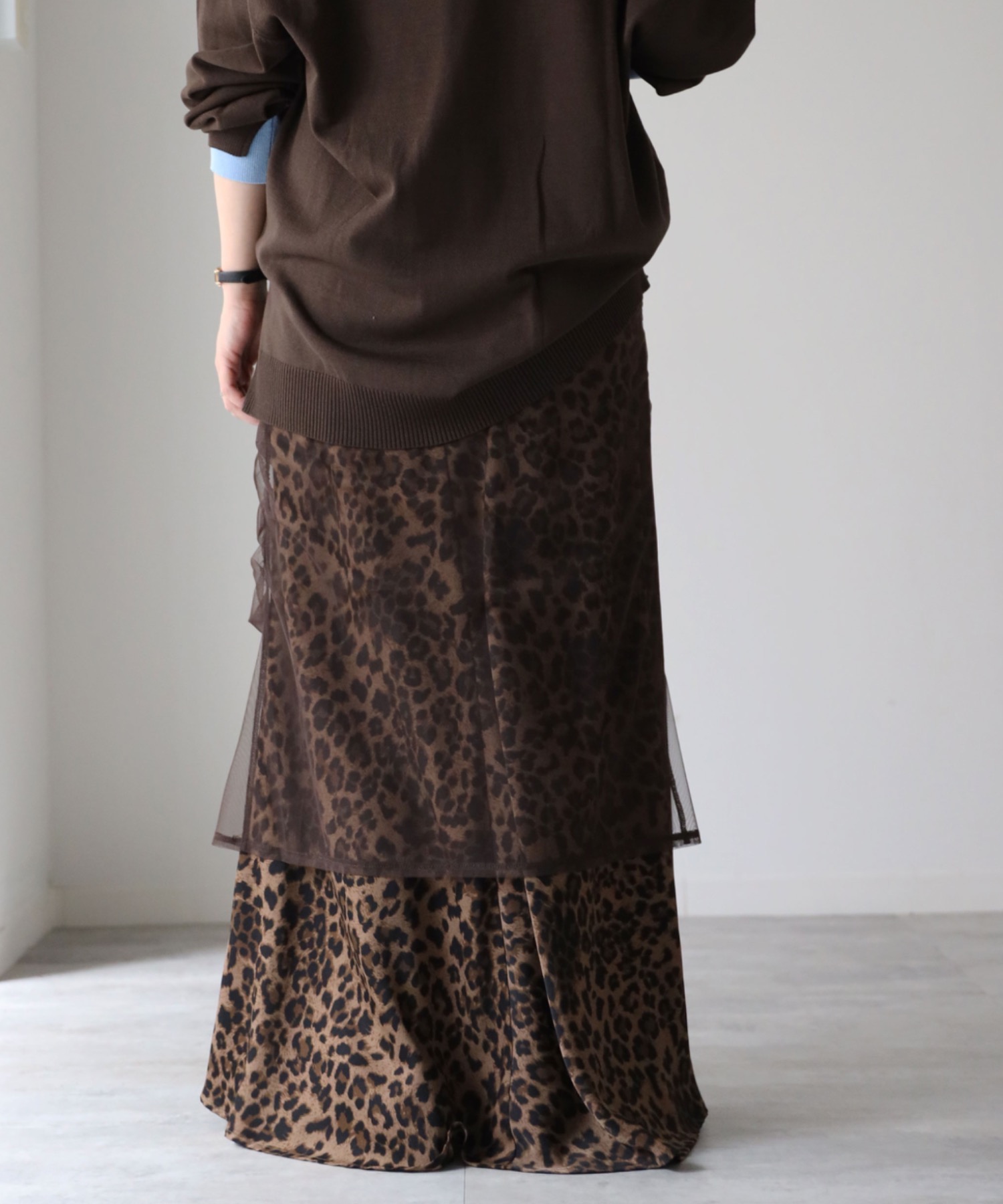 model：164cm. 着用サイズ：FREE, チュール無地