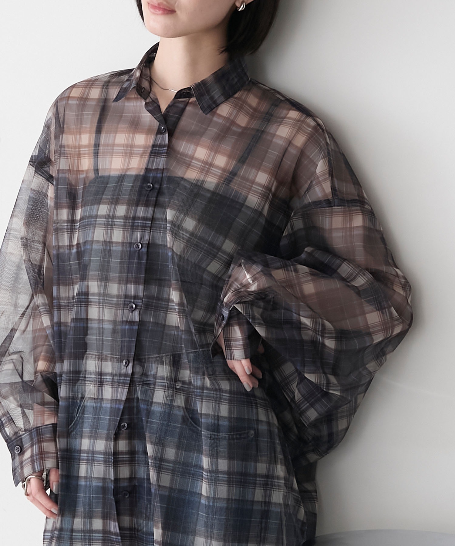トップス HIKA HeRIN.CYE | Square shirring tops (シャツ・ブラウス ) |SHEL