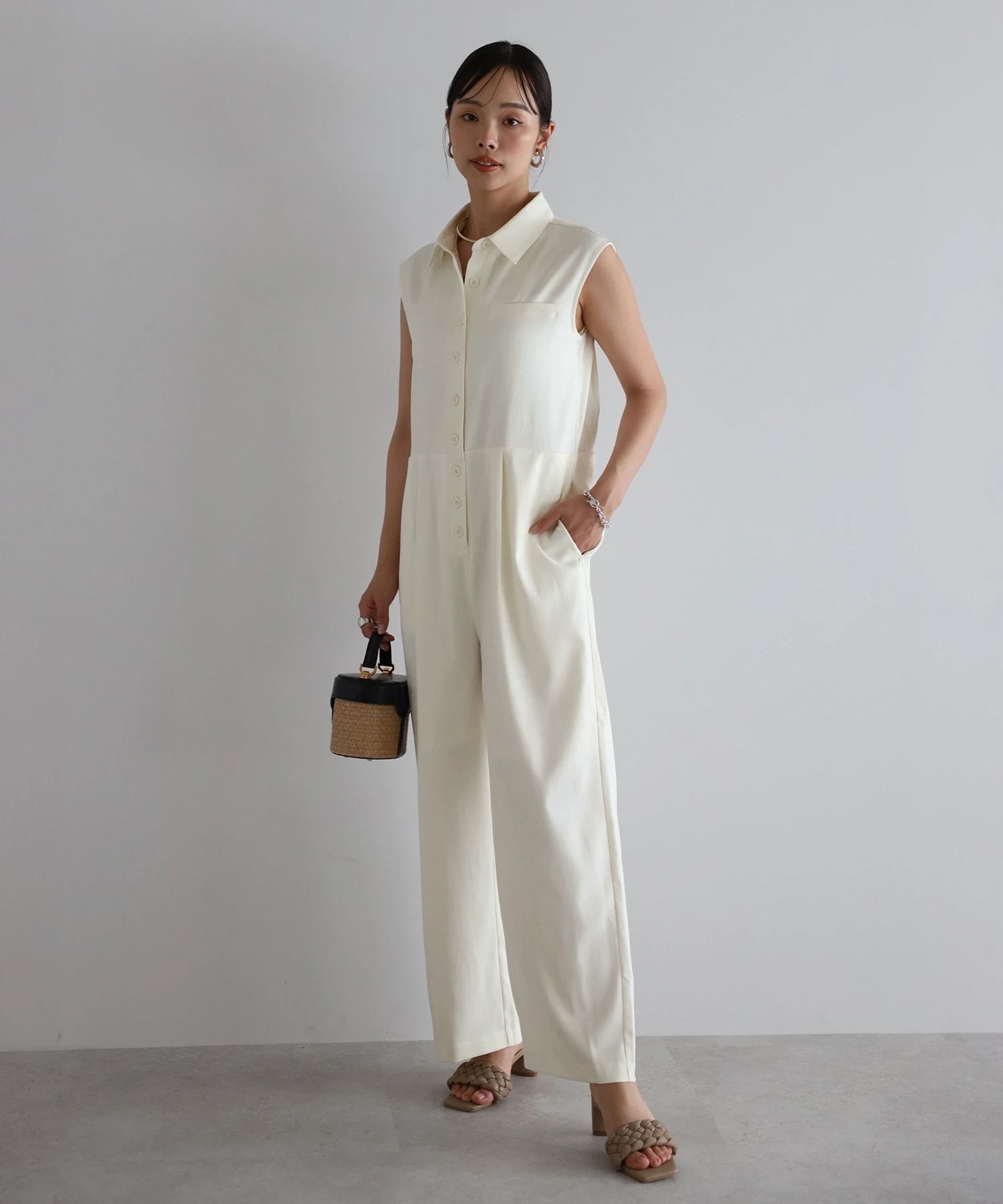 model：H165 着用サイズ：FREE