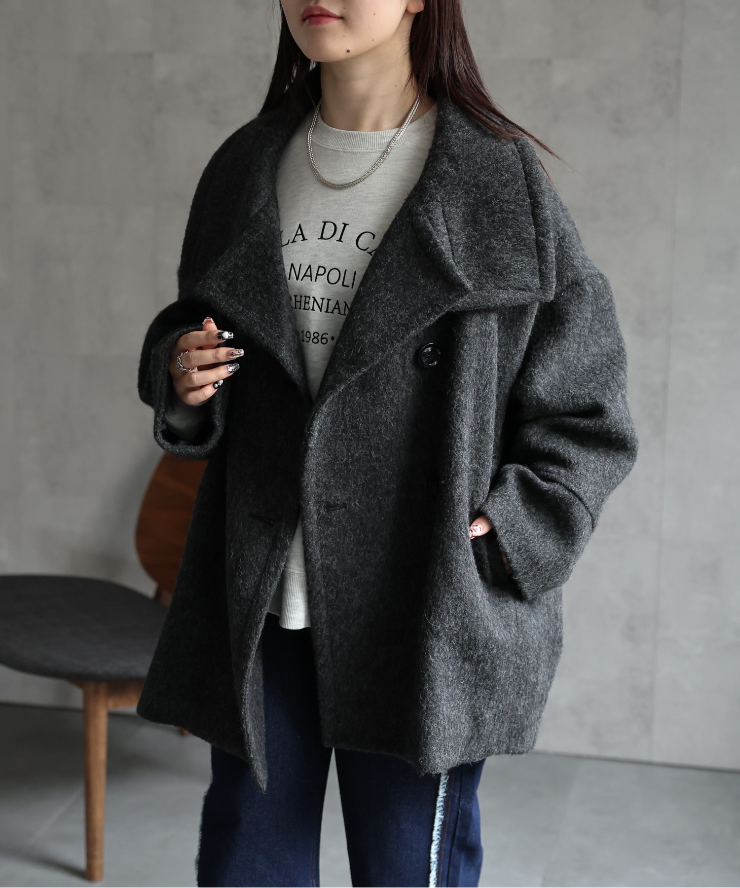 model：158cm 着用サイズ：FREE