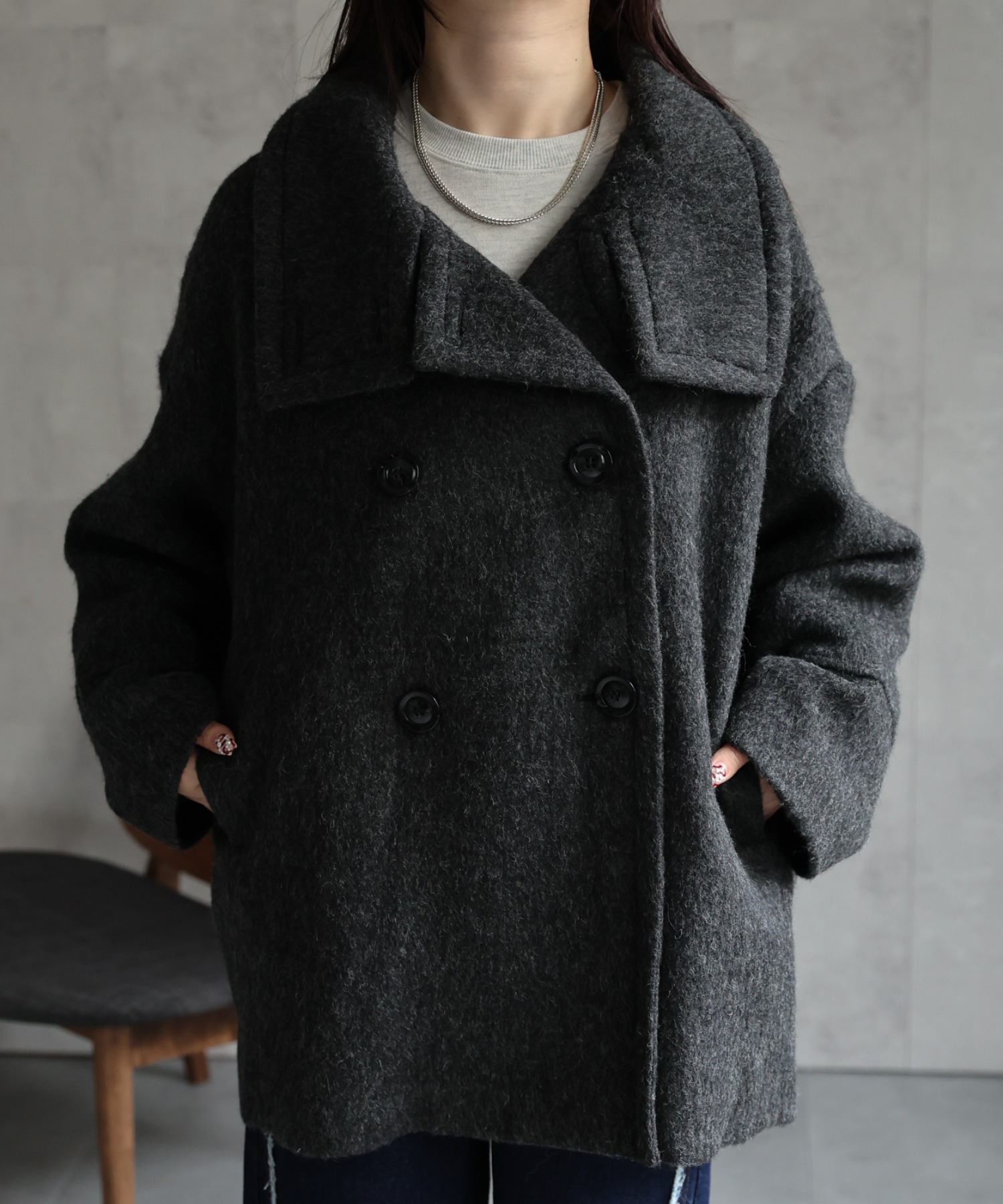 model：158cm 着用サイズ：FREE