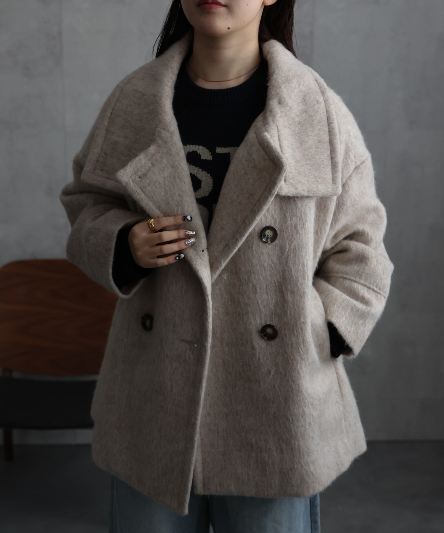 model：158cm 着用サイズ：FREE