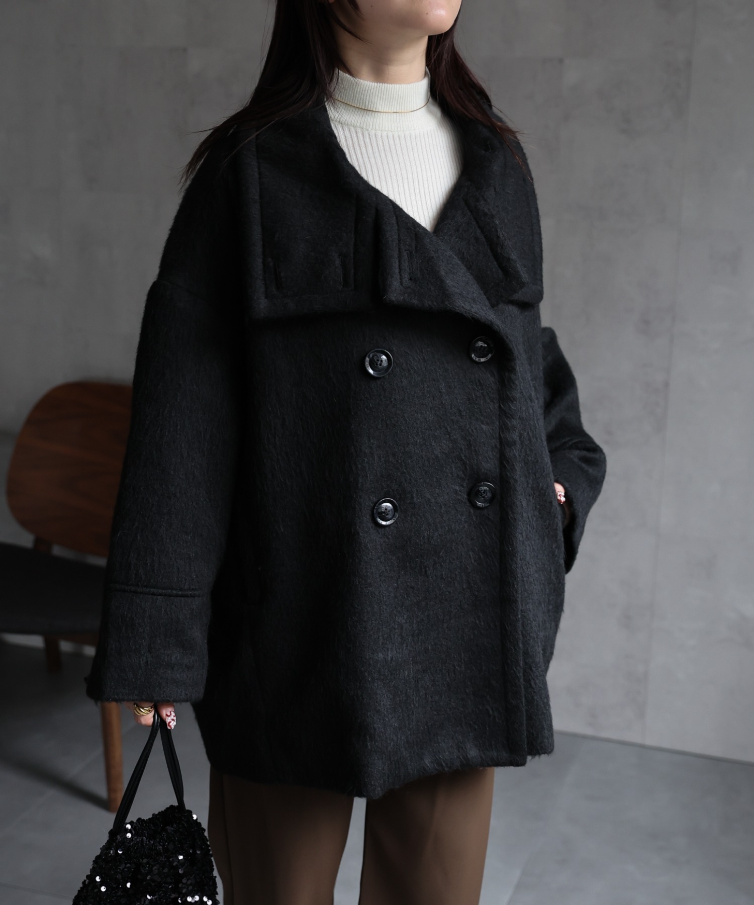 model：158cm 着用サイズ：FREE