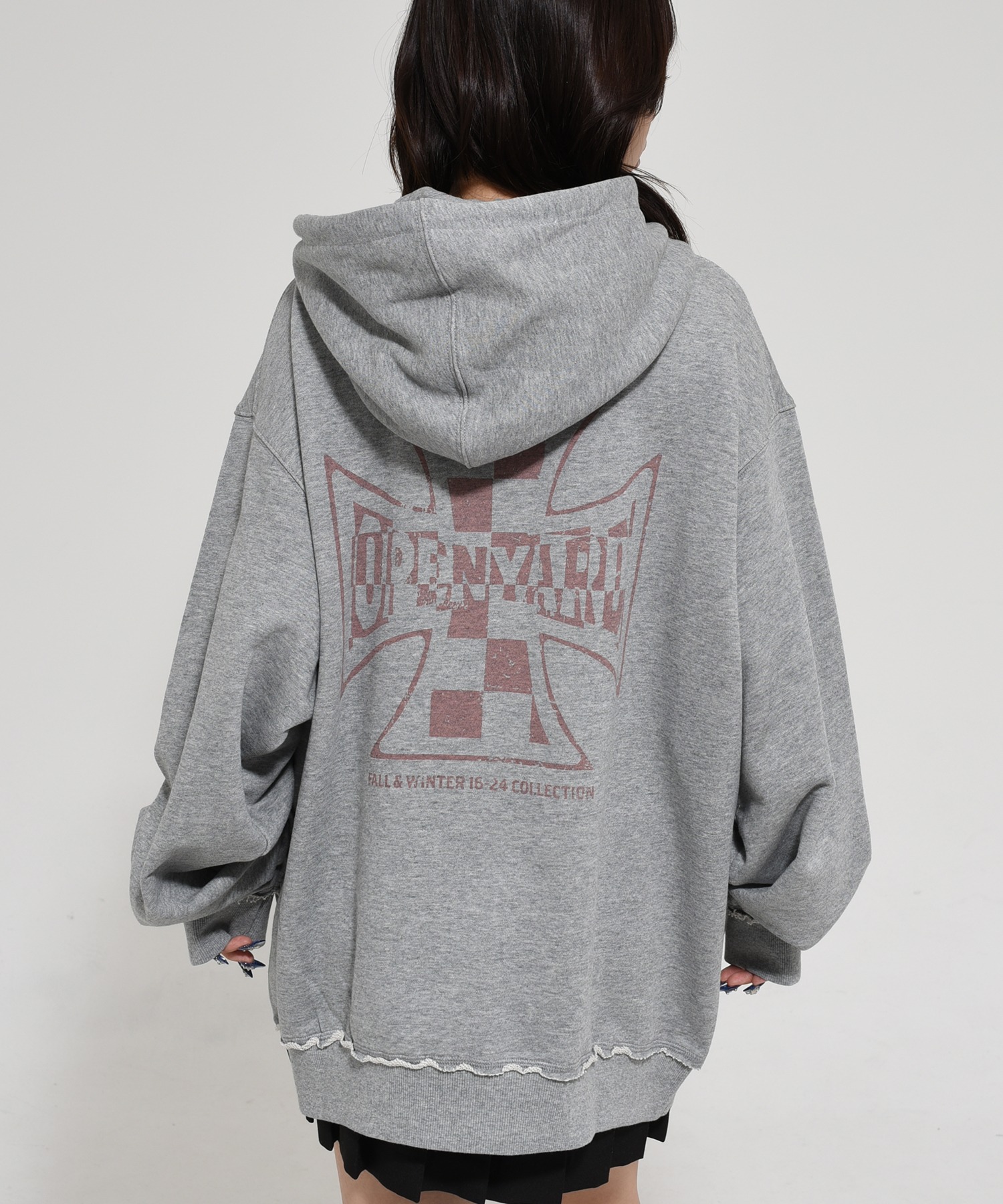 OY/オーワイ』 CHECK CROSS HOODIE/チェッククロスプルオーバーパーカー OY│A'GEM/9×.KOM【公式】｜韓国・ストリートブランド通販サイト  エージェムナイン ドットケーオーエム
