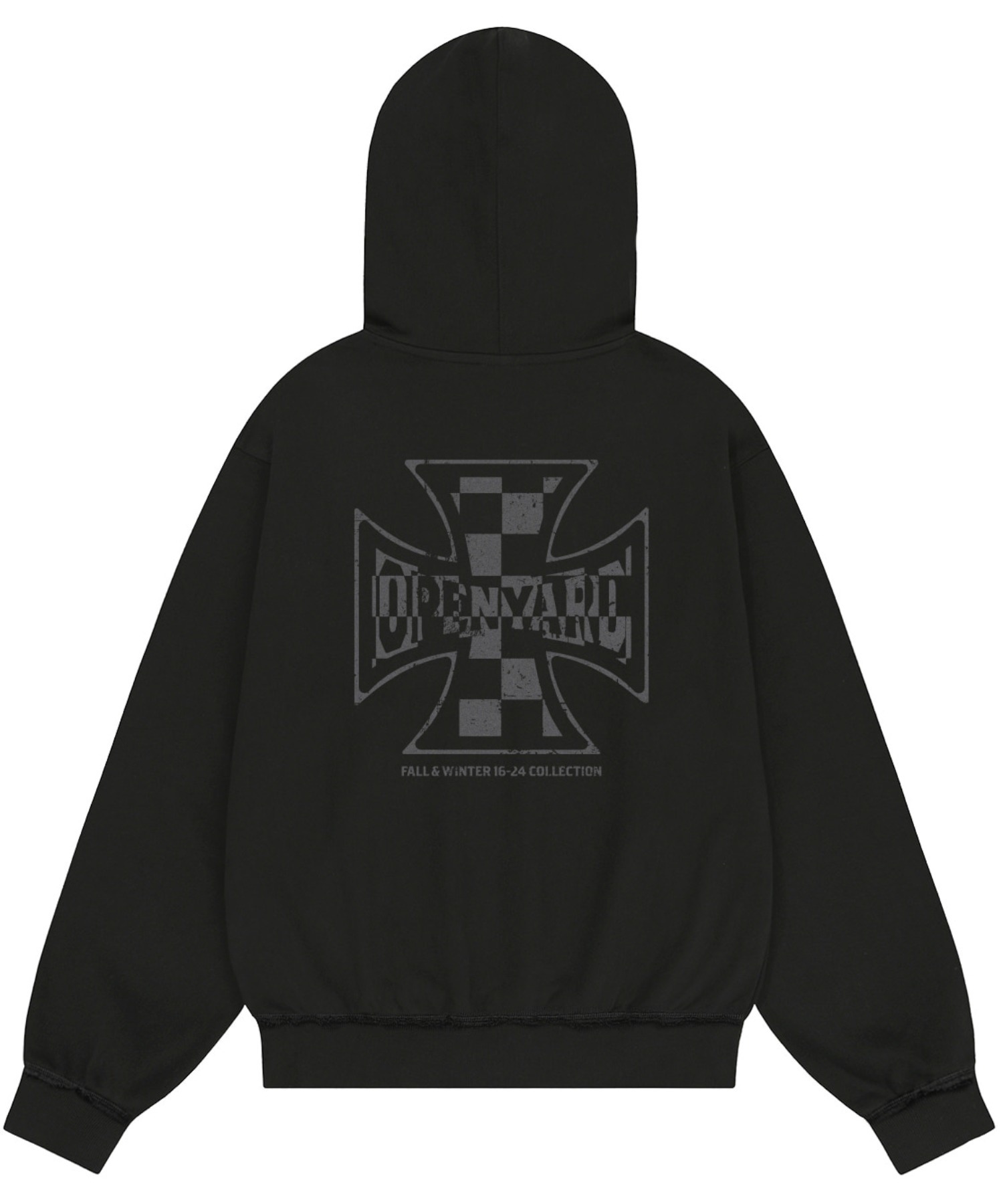 OY/オーワイ』 CHECK CROSS HOODIE/チェッククロスプルオーバー