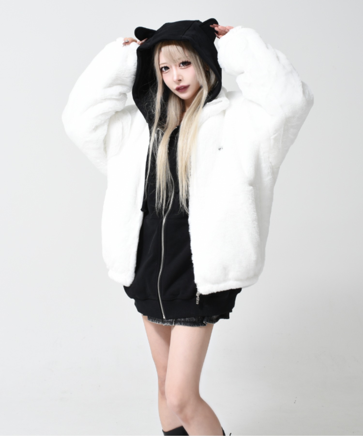 OY オーワイ ファージャケット OY/オーワイ』ODOLLY FUR HOODIE JACKET/ファージャケット OY│A