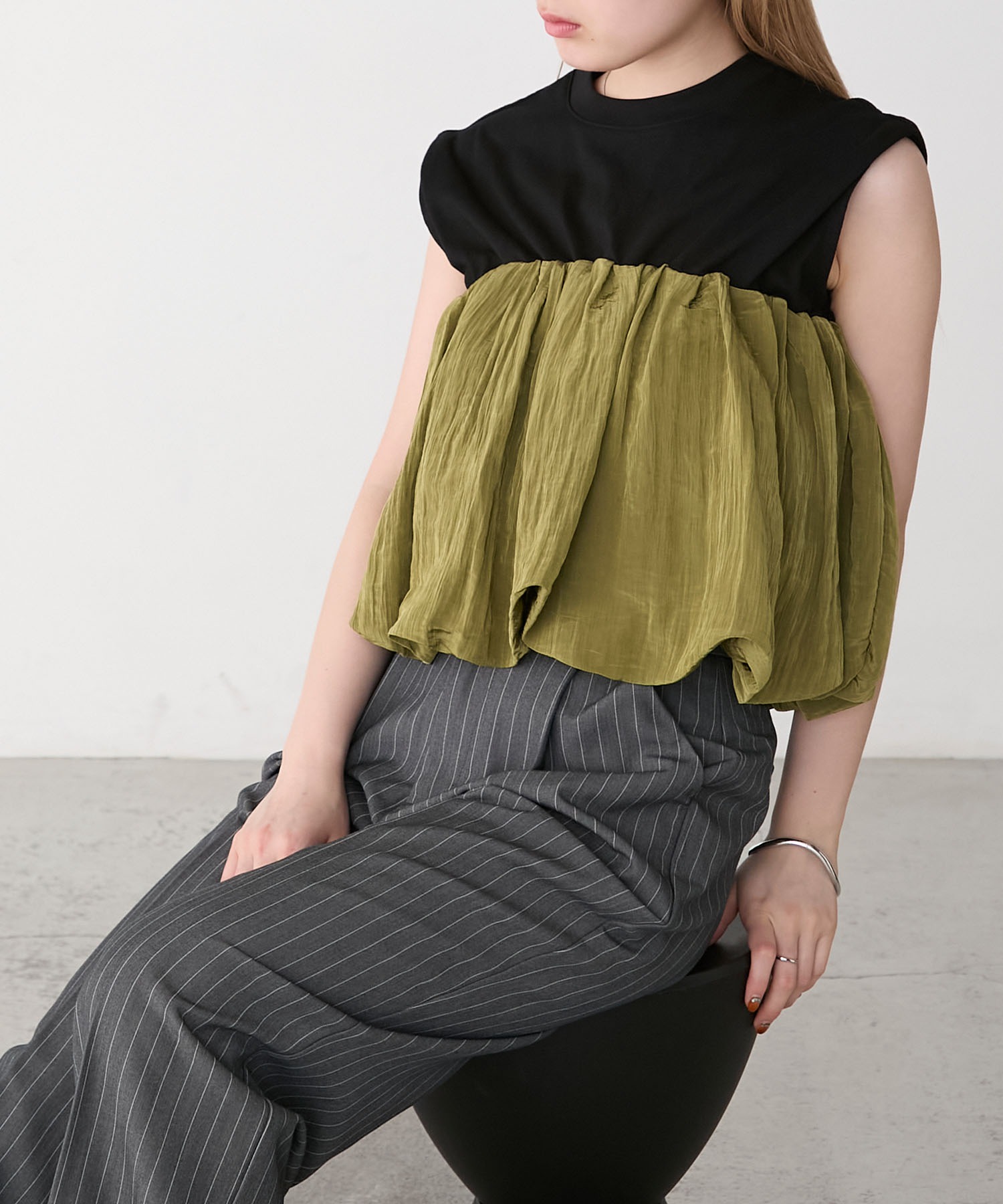 forksy.】バルーンビスチェ ドッキング タンクトップ forksy.│MONO