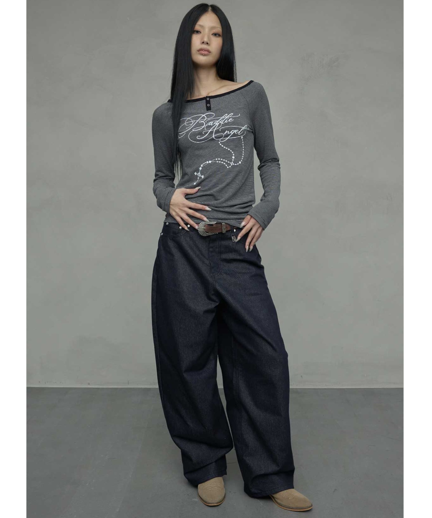 A'GEM/9 × .kom 『NIIER NOR/ニアノア』 BADDIE ANGEL PANTS/バディー
