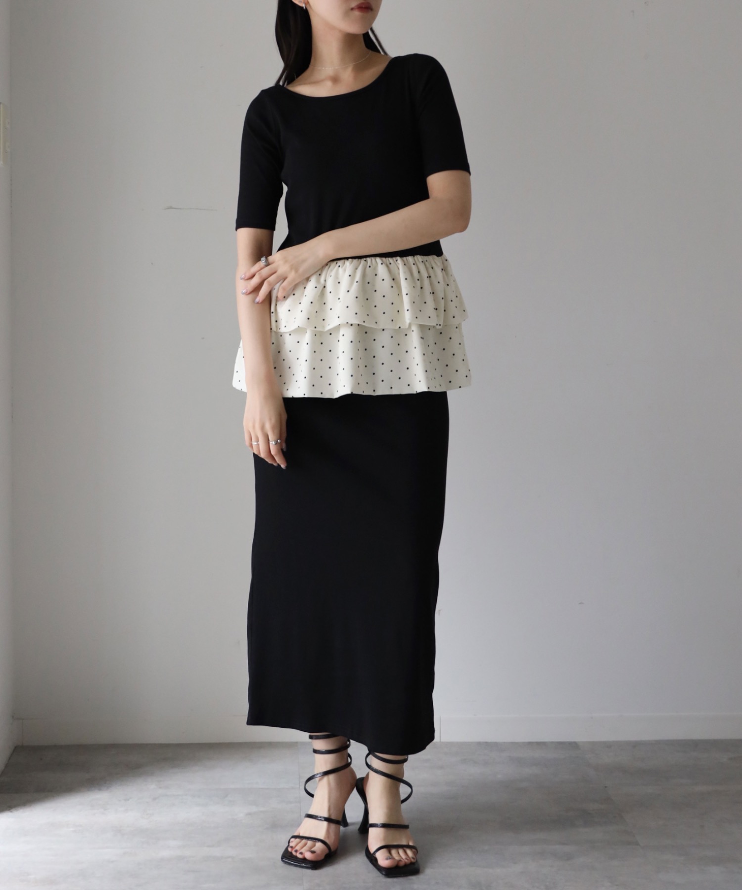 model：164cm. 着用サイズ：FREE