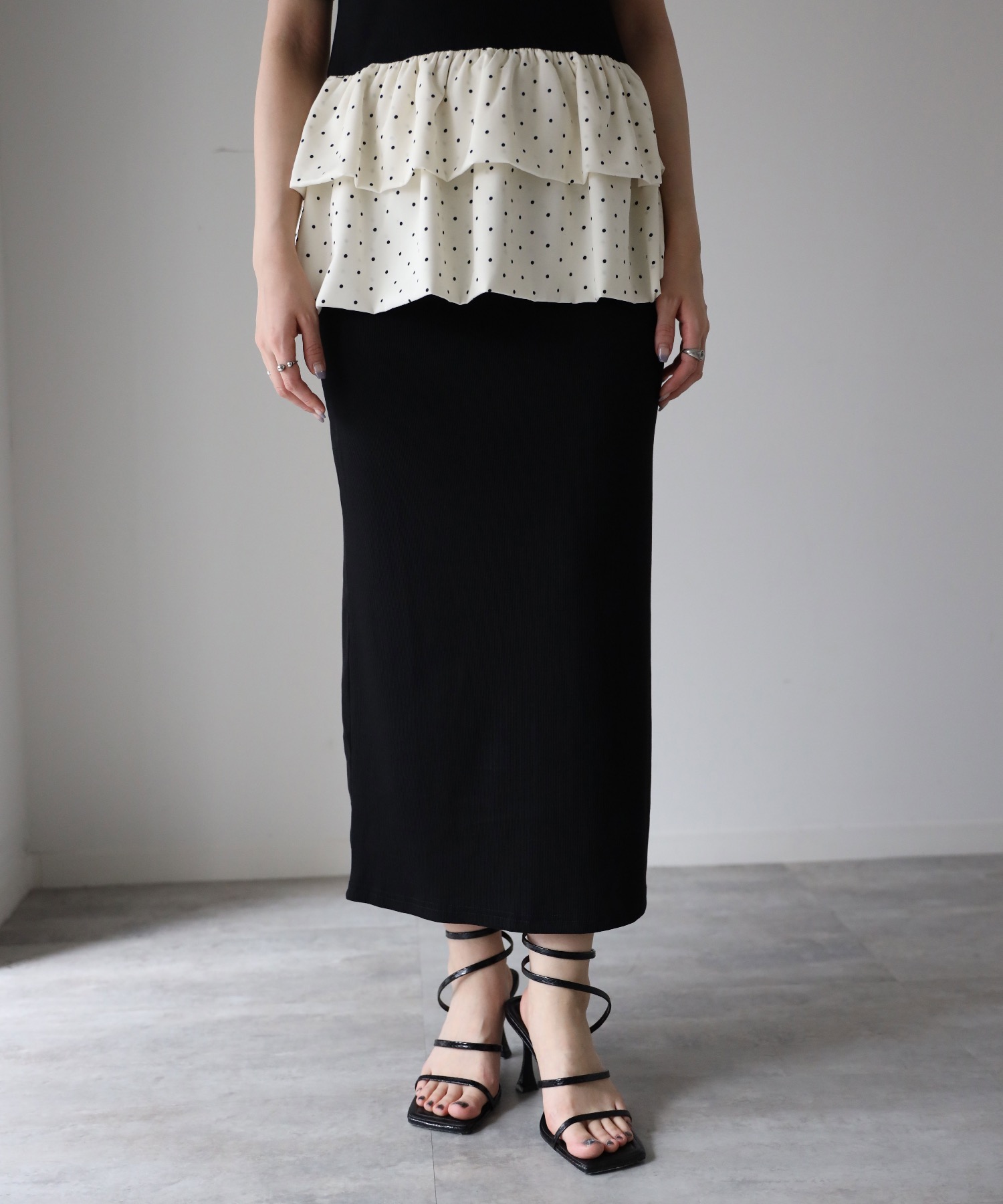model：164cm. 着用サイズ：FREE