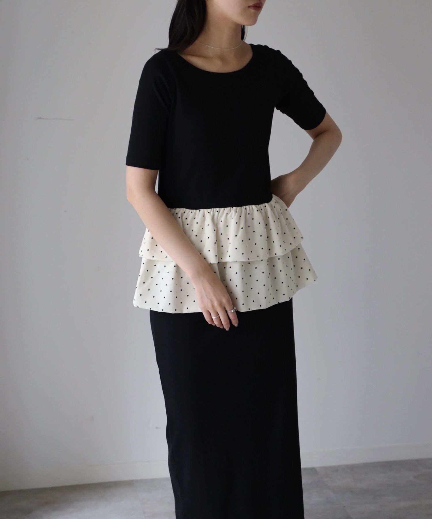 model：164cm. 着用サイズ：FREE