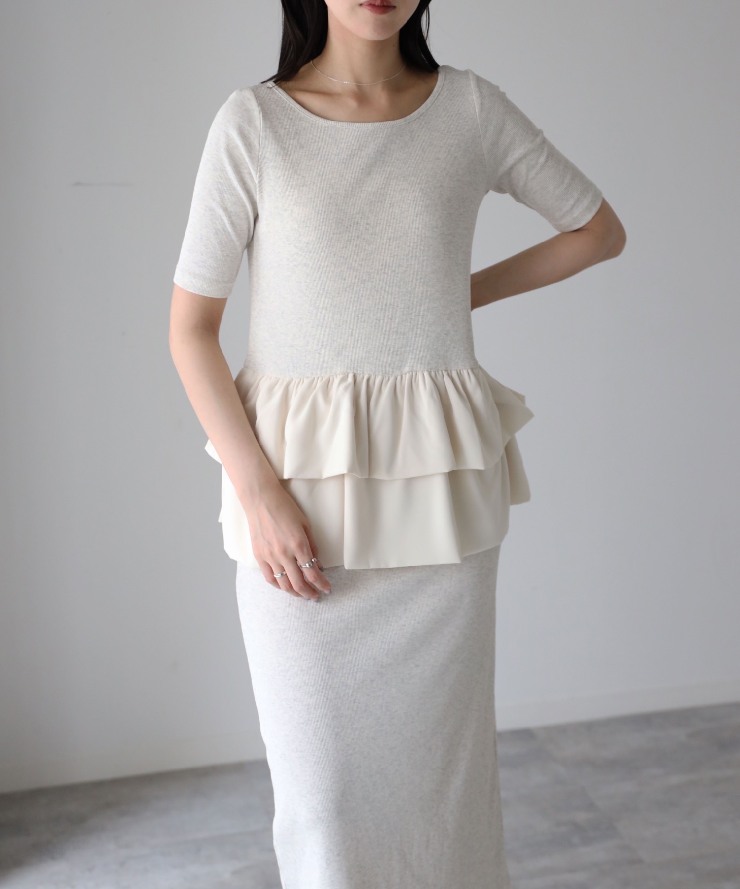 model：164cm. 着用サイズ：FREE
