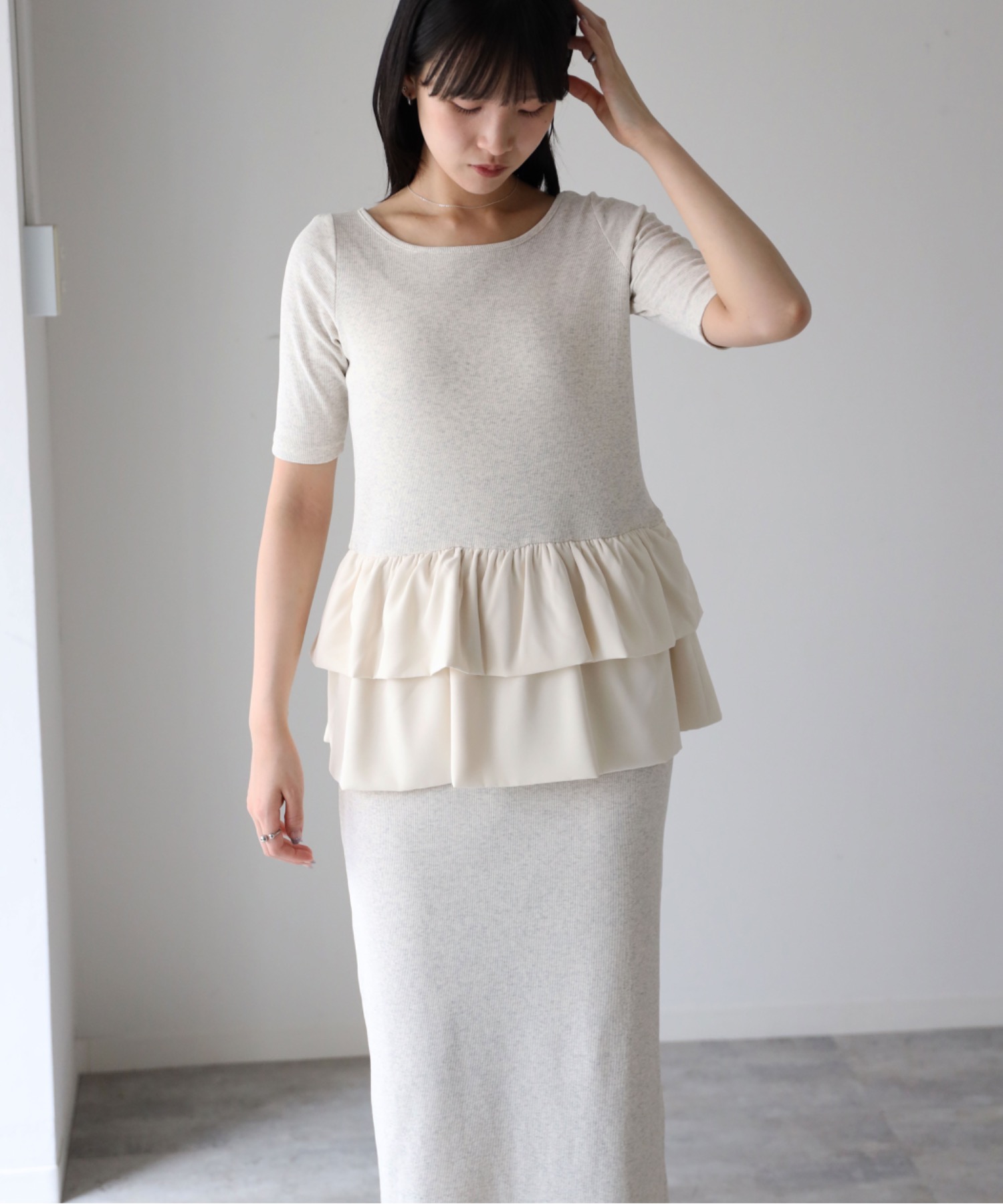 model：164cm. 着用サイズ：FREE
