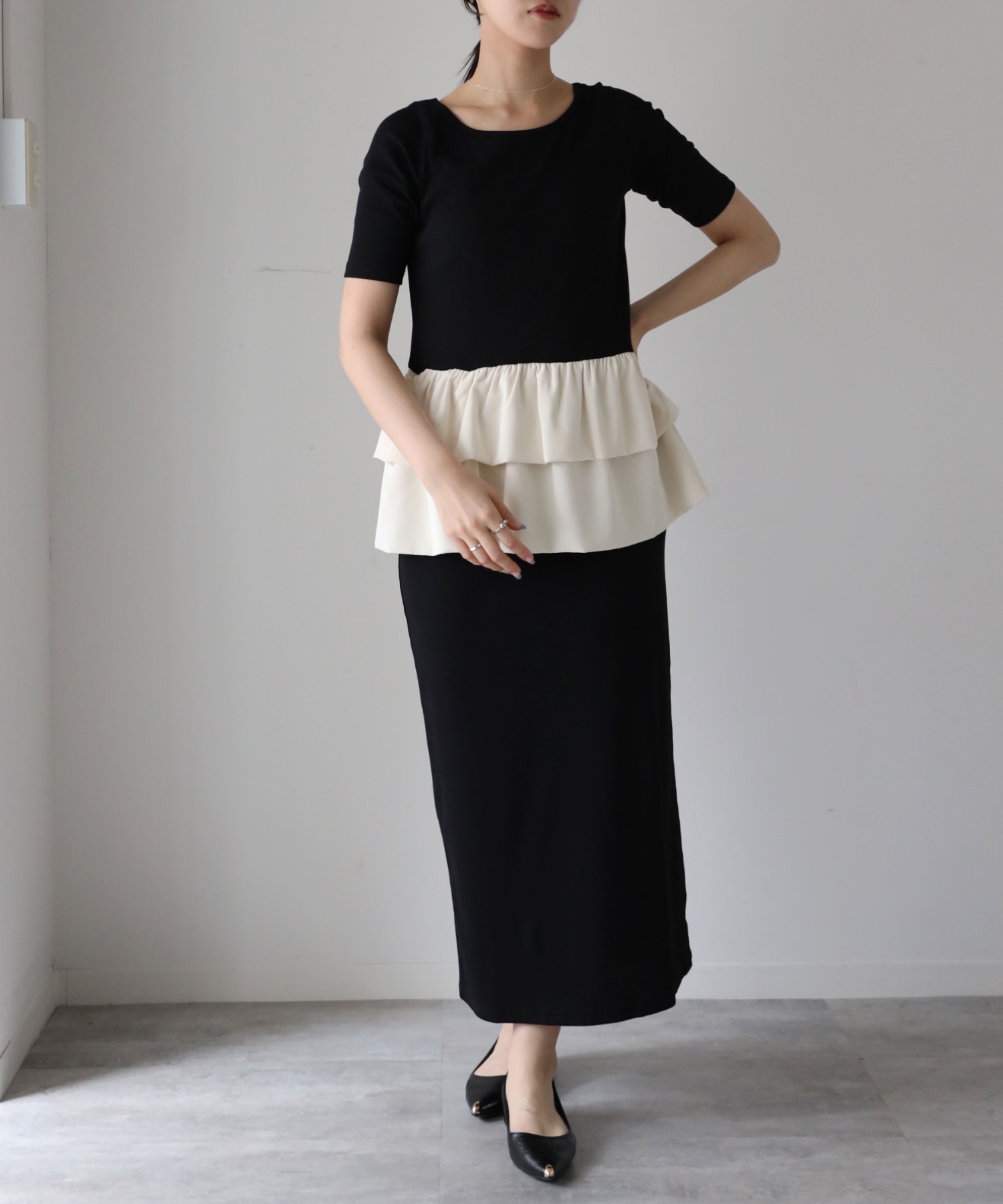 model：164cm. 着用サイズ：FREE