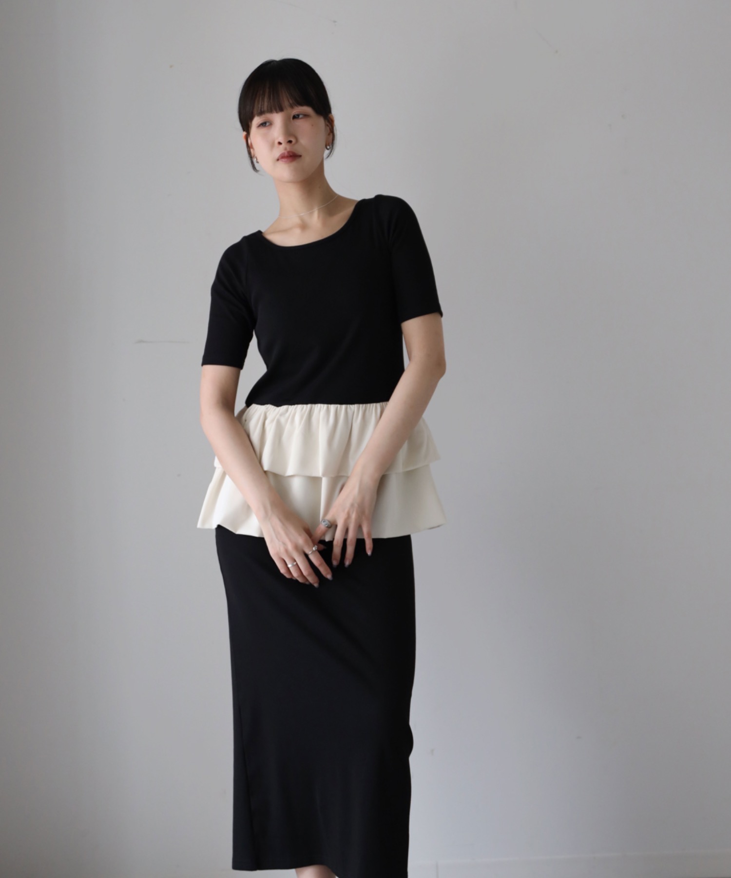 model：164cm. 着用サイズ：FREE